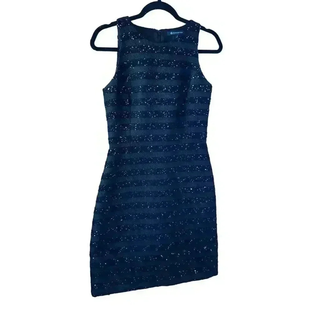 Brooks Brothers Navy Blue Midi Dress - Picture 2 of 7